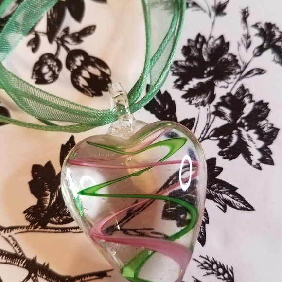 Glass pendant necklace  jo28 - Picture 4 of 5